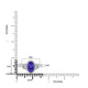 1.31ct Tanzanite ring with 0.22tct diamonds set in 14kt white gold