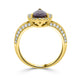 1.15ct Sapphire Rings with 0.5tct diamonds set in 14KT yellow gold