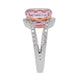 5.16ct Kunzite ring with 0.49tct diamonds with 14K two tone gold