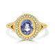 2.23ct Sapphire Rings  with 0.41tct diamonds set in 14KT white gold