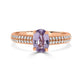 1.39ct Sapphire Rings with 0.29tct diamonds set in 14KT rose gold
