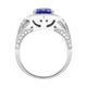 3.10ct Tanzanite Ring With 0.67tct Diamonds Set In 14kt White Gold