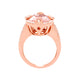 7.87Ct Morganite Ring With 0.42Tct Diamonds In 14K Rose Gold