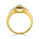 1.12ct Sapphire Rings with 0.54tct diamonds set in 14KT yellow gold