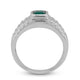 1.01ct Emerald ring set in 14K white gold