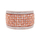 1.03Tct Pink Diamond With 0.19Tct White Diamonds In 14K Rose Gold Band