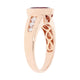 2.22ct Tourmaline ring with 0.31tct diamonds set in 14kt rose gold