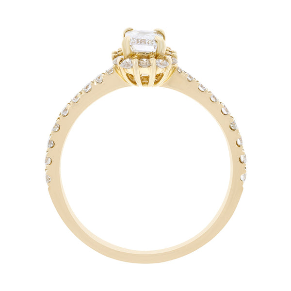0.50ct Diamond Ring With 0.50tct Diamonds Set In 14K Yellow Gold