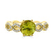 2.12ct Sphene ring with 0.23tct diamoinds set in 14K yellow gold
