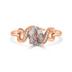 1.36tct sapphire with 0.03tct diamonds set in 14KT rose gold