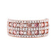 1.06Tct Pink Diamond Ring With 0.61Tct Diamonds In 14K Rose Gold Band