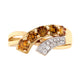 0.74ct Yellow Diamond Ring With 0.10Tct Diamonds In 14K Yellow Gold