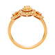 0.22Ct Yellow Diamond Ring With 0.50Tct Diamond Accents In 18K Yellow Gold