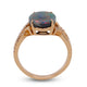14K yellow gold 2.80ct Opal Rings with 0.19tct Diamond accents
