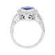 4.84Ct Marquise Tanzanite Ring With 0.69Tct Diamonds In 14K White Gold