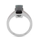 4.65ct Tourmaline ring with 0.29ct diamonds set in 14K white gold
