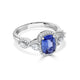 1.53ct Sapphire Ring with 0.48tct Diamond s set in 14K White Gold