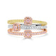 0.21tct Pink Diamond Ring with 0.46tct Diamonds set in 14K Two Tone Gold