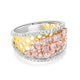 0.91tct Pink Diamond Ring with 0.56tct Diamonds set in 14K Two Tone gold