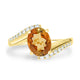 1.96ct Tourmaline Rings with 0.19tct diamonds set in 14kt yellow gold