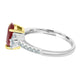 1.40Ct Ruby Ring With 0.41Tct Diamonds Set In 14K Two Tone Gold