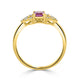 0.58ct Pink Sapphire Rings with 0.04tct diamonds set in 14KT gold