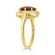 2.21 Citrine Rings with 0.2tct Diamond set in 14K Yellow Gold