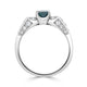 0.72ct Alexandrite Rings With 0.44tct Diamonds Set In Platinum 900 Platinum