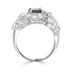 0.75ct Alexandrite Rings With 2.13tct Diamonds Set In Platinum 900 Platinum