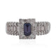 0.54ct Alexandrite ring with 0.96ct set in Platinum