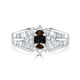 0.77ct Alexandrite Rings With 0.65tct Diamonds Set In Pt950 Platinum