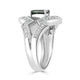 1.13ct Alexandrite Rings With 0.27tct Diamonds Set In Platinum 900 Platinum