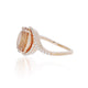 4.43ct Morganite Ring With 0.27tct Diamonds Set In 14kt Rose Gold