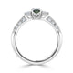 0.39ct Alexandrite Rings With 0.27tct Diamonds Set In Platinum 950 Platinum