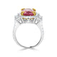 5.28ct Pink Spinel Ring With 1.15ct Diamonds Set In 18K Two Tone