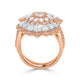 0.54ct Pink Diamond Ring with 0.36tct Diamonds set in 18K Rose Gold