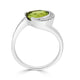 3.31ct Sphene ring with 0.15tct diamonds set in 14K white gold