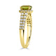 1.71ct Sphene ring with 0.58tct diamonds set in 14K yellow gold