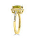 2.71ct Sphene ring with 0.44tct diamonds set in 14K yellow gold