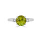 2.37ct Sphene ring with 0.13tct diamonds set in 14K white gold