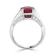 4.63ct Burma Ruby Ring with 1tct Diamonds set in Platinum