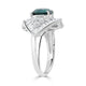 1.52ct Alexandrite Rings With 0.98tct Diamonds Set In Platinum 900 Platinum