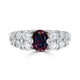 1.12ct Natural Alexandrite Rings with 1.02tct diamonds set in Platinum