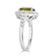2.74ct Sphene ring with 0.68tct diamonds set in 14K white gold
