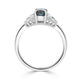 1.13ct Alexandrite Rings With 0.27tct Diamonds Set In Platinum 950 Platinum