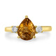 2.31ct Tourmaline Ring with 0.29tct Diamonds set in 14K Yellow Gold