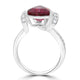 2.83ct Tourmaline Ring with 0.33tct Diamonds set in 14K White Gold
