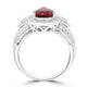1.82ct Tourmaline Ring with 0.43tct Diamonds set in 14K White Gold