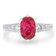 1.51ct Tourmaline Ring with 0.33tct Diamonds set in 14K White Gold
