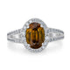 2.39ct Sphene Ring with 0.53tct Diamonds set in 14K White Gold